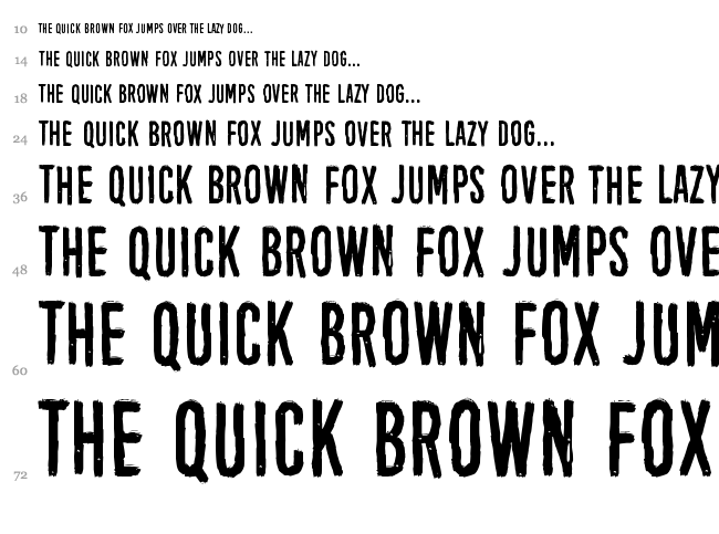 Black Owl font waterfall